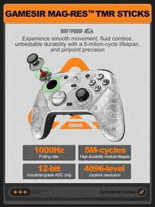 GameSir G7 Pro Zenless Zone Zero Edition Wireless Controller Compatible with Xbox Series X/S Compatible with Xbox One X/S PC Windows Android Phone Controller Berlisensi Resmi oleh Microsoft Mag-Res TMR Joysticks Hall Effect/ Micro Switch Triggers - View 7