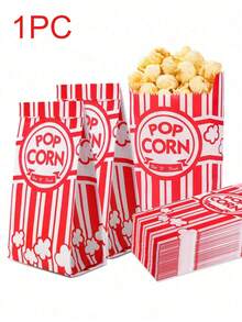 1/3/10/50pcs Popcorn Paper Bags, Popcorn Machine Dedicated Popcorn Bags, Suitable For Home Party/Dinner, Essential For Home Party Or Dinner, Halloween/Christmas Popcorn And Other Food Packaging Bags - Multicolor - View 8