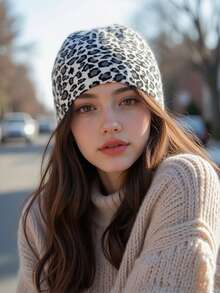 5 Colors Knitted Hat With Ear Flaps, Winter Pom Pom Hat, Wide Brim Aviator Hat, Fleece Lined Warm Ear Protection Hat, Unisex Outdoor Cold Weather Hat, Suitable For Daily Wear In Autumn And Winter - Multicolor - View 6