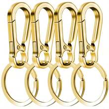 4/6/10/15pcs Metal Buckle Keychains - Climbing Carabiner Metal Key Rings, Convenient Key Rings, Car Key Hooks - Carabiner - View 17