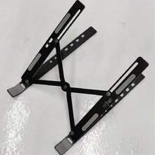 Aluminum Alloy Portable Laptop Stand, X-Shaped Stable Load-Bearing Support, Silicone Anti-Slip & Anti-Scratch Protection, Hollow Design For Accelerated Heat Dissipation, 7-Level Height & Angle Adjustment, Foldable Lightweight Easy-To-Carry Desktop Riser For Students And Office - View 13