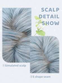 alicegarden Wig sintetis sepanjang 28 inci dengan gaya lurus alami dan warna-warni yang menakjubkan. Dirancang dengan poni, wig palsu ini sangat cocok untuk penggunaan sehari-hari, pesta, dan cosplay, menawarkan wig alami dan tahan lama sebagai hadiah untuk para wanita. - MultiWarna - View 3
