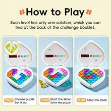 Đồ chơi giải đố Love Timer, trò chơi logic trí não 72 cấp độ, hình trái tim cầm tay giáo dục, board game tương tác gia đình du lịch cho trẻ 3+ làm quà tặng - Nhiều màu - Xem 7