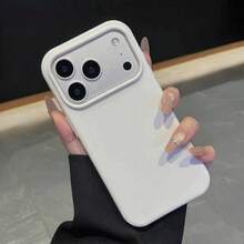 Liquid Silicone Case Compatible With Iphone 18 Pro Max 17 16 15 14 13 12 Mini 11 Pro Plus,4-Layer Liquid Silicone Rubber, Soft Touch Feel, Slim Shockproof Case, Raised Edges, Anti-Scratch, Microfiber Lining,Pure Color Soft Cover - Pure White - View 1