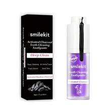 Pasta Gigi Pemutih Pembersih Mendalam Napas Segar Pasta Gigi Pembersihan Pemutih Gigi 30ML Rasa Mint Pasta Gigi Arang Bambu - Mint - View 10