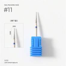 1PC Professional Diamond Milling Cutter Nail Drill Bits Set For Manicure Accessory Pedicure Eletric Machine Nail Bit Burr Tool - Silver - View 8