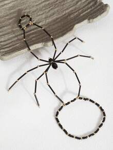 Halloween Spider Finger Chain Dark Style Personalized Versatile Bracelet - Multicolor - View 2