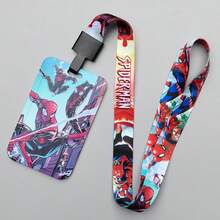 Disney 1 dây đeo thẻ Spider-Man màu xanh và hồng rực rỡ với nhân vật hoạt hình, chất liệu PVC, phù hợp cho thẻ ID và thẻ nhân viên, bao đựng thẻ ID, thiết kế vui nhộn, bền bỉ, phụ kiện Spider-Man cho fan Marvel - Nhiều màu - Xem 7