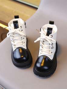 Children's Boots, New Style Single Lining Non-Slip Casual Boots - Black - View 3