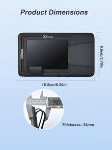 Car Sun Visor Magnetic Eyeglasses & Card Holder – Multi-Compartment Organizer For Fashion Glasses, ID Cards & Pens - A - View 5