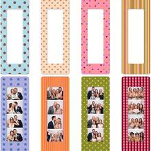 8/4pcs Magnetic 4-Photo Strip Frame, Photo Booth Style Photo Display Magnets, Flexible Refrigerator Photo Clips, Suitable For Fridge, Locker, Magnetic Blackboard And Metal Surfaces, DIY Memory Collage Decoration, Suitable For Home, Office, Dorm And Gift - Multicolor - View 9