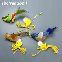 Christmas Realistic Crinkle Sound Bird-Shaped Cat Toy Set, Feather Plush Cat Kicker Toy, Suitable For Indoor Cats To Relieve Boredom And Stimulate Hunting Instincts, Cat Puzzle Toy - View 5