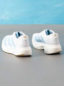 Adidas Men's Running Shoes Adizero EVO SL WOVEN M 2026 Summer New Marathon Training Running Shoes JQ4527 - White/Clear Blue - View 4