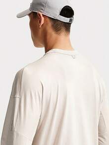Nike Men's AS M NK DF 24.7 IS LGT LS Long Sleeve Knit Collarless T-Shirt TIQ8276-104 - Beige - View 4