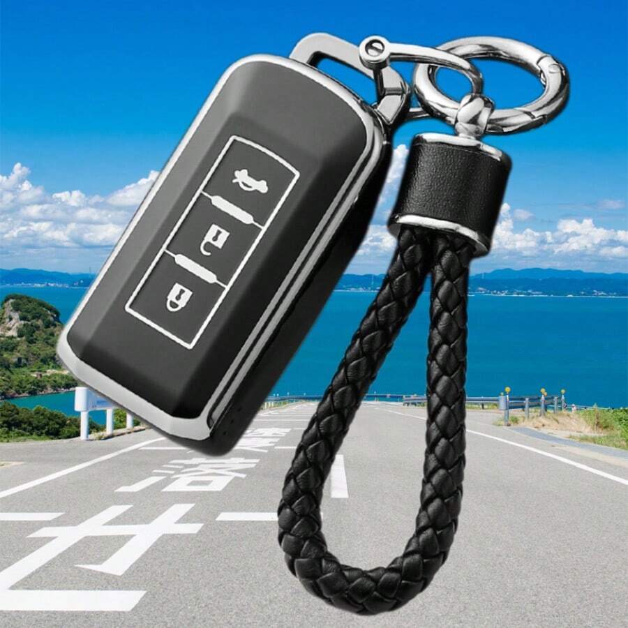 Car Key Cover, Suitable For Mitsub Ishi Car Remote Keys, Outlander, Galant, And Pajero Key Fob Cases, Key Pouches, And Keychain - Model a - View 1