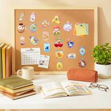 50pcs Cute Cartoon Wish Bottle PET Stickers, Diverse Designs, Enhance Thinking And Creative Action Ability, Art Supplies, Children Sticker Toys - Multicolor - View 5