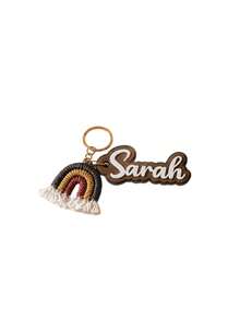 Personalized Name Keychain Bag Charm, Custom Name Tassel Charm, Cute Purse Zipper Pull, Backpack Charm, Gift For Her - Multicolor - View 8