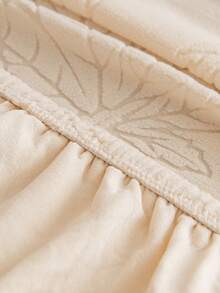 1pc Soft Cream Style Fleece Elastic Stretch Full Sofa Cover, Free Matching Pillowcase Per Seat, 1234 Seats Armrest & Backrest All-In-One Sofa Cover, Anti-Dirt, Anti-Pet Scratch, Dustproof, Suitable For All Seasons - Beige - View 10