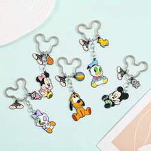 5pcs Disney Mickey Minnie Keychains, Cartoon Character Key Rings With Pendant Charms, Donald Daisy Pluto Keychain Accessories, Suitable For Backpacks, Bags, Keys, Fans, Collectors, Holiday Gifts, 9,265 Sold - Multicolor - View 2