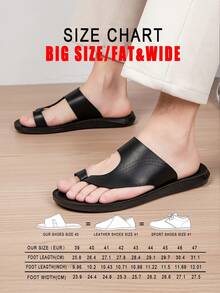 Sandal Pantai Kasual Pria dengan Motif Garis Ukir, Sandal Jepit Sol Lembut dan Nyaman untuk Penggunaan di Dalam dan Luar Ruangan - S6805 Semua Hitam - View 10