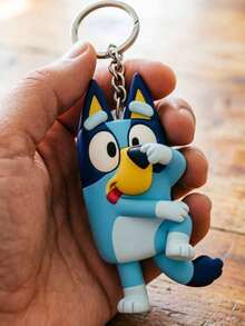 MASSDI Keychains, Personalized Bluey Acrylic Keychain, 2D Cartoon Character Pendant, Vivid Color Craft, Anti-Rust Metal Key Ring, Single Pack, Bag Decoration, Daily Ornament, Celebration Decor, Party Favor, Holiday Gift Accessory - Multiple Styles - View 8