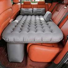 Skin-Friendly Flocked Quiet Inflatable Pad, Ultra-Light Hiking Camping Mat, Off-Road Long-Distance Self-Driving Air Bed, Patio Garden Tea Seat Mat, Non-Slip Bottom, Odorless, Home & Outdoor Dual-Use Mattress - Car Air Mattress - View 3