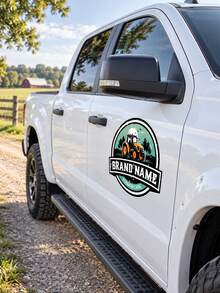 Custom Car Magnetic Signs, Personalized Vehicle Magnetic Decals With Logo & Text, Suitable For Cars, Trucks & Commercial Advertising - Multicolor - View 6