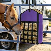 1pc Hay Storage Hanging Bag, Horse & Goat Hay Net Slow Feeder, Open Feeding Hole Hay Rack Storage Bag, Small Size May Be More Suitable For Goats And Sheep, Large Size Can Meet Horse Needs - View 8