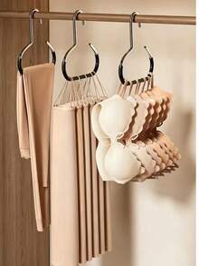 10pcs/6pcs/3pcs/1pc Multi-Functional Anti-Slip Hooks, Suitable For Metal Round Hooks, Hats, Underwear, Ties, Scarves, Belts And Other Items. Can Be Used In Home, Dormitory, Hotel, Bathroom, Bedroom And Closet Storage Racks. - Multicolor - View 4