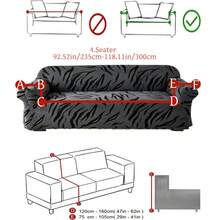 1 Buah Sarung Sofa Katun Lembut Kationik Anti Debu dan Anti Hewan Peliharaan, Jacquard Mewah Timbul dengan Pola Daun Besar Minimalis, Nuansa Warna yang Kaya, Tebal, Gaya Musim Gugur/Musim Dingin untuk Sofa 1/2/3/4 Dudukan - MultiWarna - View 15
