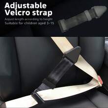 1PC Black Car Seat Belt Adjuster, Anti-Choke Shoulder Limiter Fixator, Relieves Seat Belt Pressure, Multi-Vehicle Compatible Interior Safety Protection Accessory - Car Seat Belt Adjuster - View 1