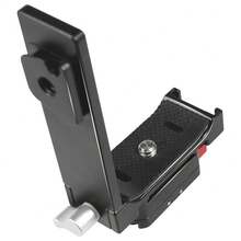 Aluminum Alloy X3 Horizontal/Vertical Quick Release L-Bracket, Magnetic Folding Dual-Slot Base Adapter For Insta360 X5/X3/X2 Action Panoramic Cameras - View 5