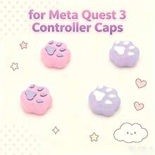 Paw Shape Controller Caps For Me Ta Quest 3 3S, Thumb Stick Grip Cover, Cute Joystick Protector For VR Controller - View 5