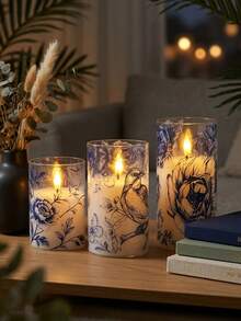 Set 3 Lampu Lilin Tanpa Api dengan Timer dan Remote Control, Bertenaga Baterai, Nyala Lilin Realistis, Cocok untuk Pernikahan, Hari Valentine, Natal, Halloween, Hari Ibu, Lamaran, Ulang Tahun, Pesta - Cahaya hangat transparan - View 8