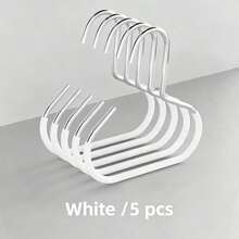 10pcs/6pcs/3pcs/1pc Multi-Functional Anti-Slip Hooks, Suitable For Metal Round Hooks, Hats, Underwear, Ties, Scarves, Belts And Other Items. Can Be Used In Home, Dormitory, Hotel, Bathroom, Bedroom And Closet Storage Racks. - Multicolor - View 9