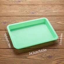3pcs Multi-Purpose Fishing Bait Tray Plastic Thickened Flower Pot Tray Rectangular Tray A5 Size Shallow Dish Handmade Storage PP Multi-Purpose Plastic Water Transfer Painting Square Plate Cat Litter Tray Miscellaneous Storage Tray - Multicolor - View 8