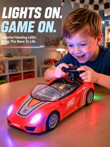Children's Racing Game - Interactive Driving Simulator, Steering Wheel Toy With Rotating Column, Car, Christmas, Toy, Sensory Toy, Kids Toy, Montessori Toy - Multicolor - View 2