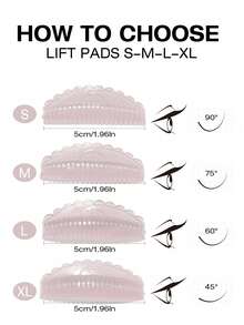 8/2pcs Self-Adhesive Eyelash Lifting Pads, Glue-Free Eyelash Curler, Reusable Soft Curl Beauty Tool, Pink - Pink - View 4