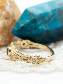 18K Gold Plated Women's Ring, French Style Ring, Women's Luxury Gift Jewelry - Gold - View 10