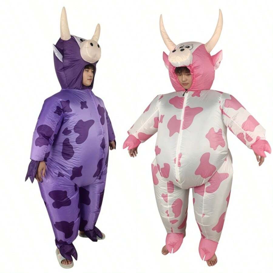 Kostum Tiup Sapi Kartun Berbintik Lucu untuk Dewasa, Kostum Maskot Tiup Lucu untuk Halloween, Kegiatan Team Building, Pertemuan Tahunan, Pesta, Cosplay, Kostum Pesta, Pertunjukan, dan Pesta Kostum. - MultiWarna - View 1