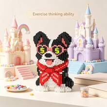 Cute Puppy Series Collection, 2000+ To 3500+ PCS, Halloween Gift, Creative Room Decor, Desktop Ornament, Halloween Gift, Birthday Gift, Christmas Gift, Graduation Gift, Best Friend Gift, Couple Gift, New Year Gift, Suitable For Everyone - Multi-color/ys1968/Money Dog - View 9