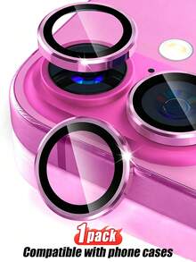 Navigator 1 Set, Pink CD Texture Lens Protector Film Loved By Girls, Compatible With IPhone Ultra/18 Pro Max/18 Pro/18/16/15/14/13/12/11/17/17 Air/17 Pro/17 Pro Max Full Series, Full Lens Cover Camera Protection, High Definition Transparent - Pink - View 10