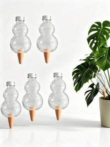 新款大容量自動澆水裝置，透明自吸水球附黏土尖頭，適用盆栽植物的緩釋滴灌插頭，居家園藝免手動澆水工具 - 多色 - 查看 5