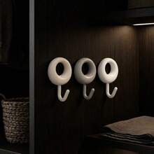 Heavy-Duty Adhesive Wall Hooks, Wall-Mounted Hanging Hooks, No-Drill No-Trace Strong Sticky Hooks For Wall, Door, Bathroom, Kitchen, Closet, Entryway, Bedroom, Towel, Coat, Hat, Bag, Holiday Decoration, Christmas Stocking, Winter Season - View 5