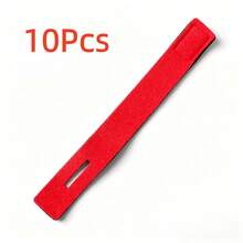Lure Fishing Rod Bundle Strap, Thickened Fishing Rod Binding Strap, Magic Hook And Loop Fishing Gear Elastic Lure Rod Binding Strap - Red - View 8