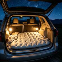 SUV Dedicated Trunk Gap Filler Inflatable Mattress, Portable Foldable Leak-Proof Raised Air Cushion, Creates Flat Sleeping Surface, Suitable For Road Trips, Camping, Vacations, Car Accessories - Fashion - View 3