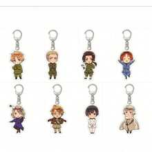 Anime Acrylic Keychain Funny Axis Country Animation Related Products Gift Keyring Bag Pendant Souvenir Creative Charm Accessory - Multicolor - View 11
