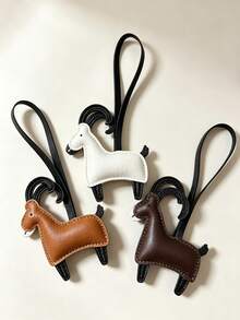 JRESSIAL Cute Versatile Casual Fashion Handmade PU Leather Sheep Keychain, Cute Animal Bag Charm, DIY Keychain, DIY Bag Pendant, Birthday & Anniversary Exclusive Gift - Multicolor - View 1