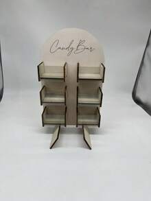 1 Set Party Dessert Display Stand, Wooden Display Rack, Birthday Party Decoration, Home Display Rack Party Food Display Stand - Wood Color - View 6