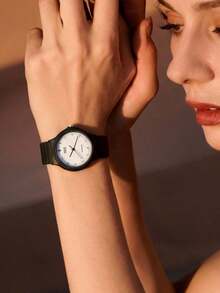 CASIO MQ-24-7E Unisex Quartz Watch, Black Resin Strap Round White Dial Minimalist Waterproof Analog Wristwatch - Black - View 4